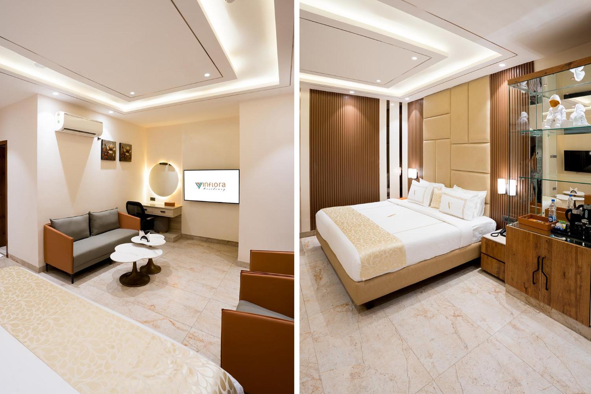 ホテル Oriva Vinflora Residency - Nr Lv Prasad Hospital, Banjara Hills ハイデラバード エクステリア 写真